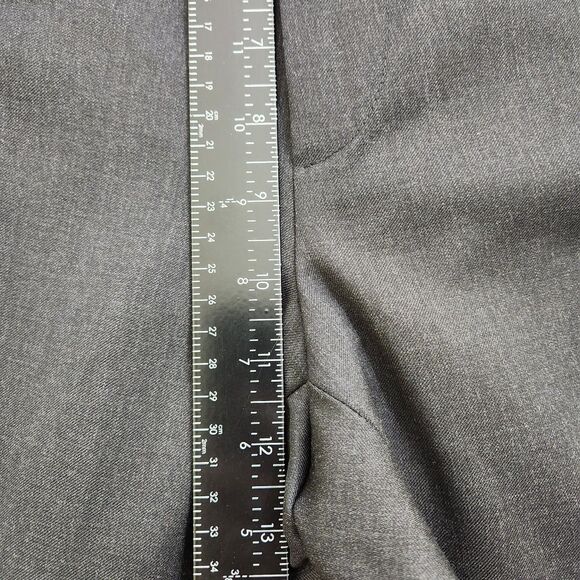 Patrick James Men 38 Black Wool Tollegno 1900 Super 100s Unhem Dress Pants NWT - Picture 13 of 14